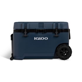 Igloo 75 Quart Rugged Performance Cooler with Wheels, Rugged Blue
