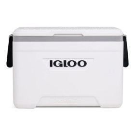 Igloo 25 QT Marine Ultra Ice Chest Cooler, White and Gray