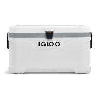 Igloo 70 QT Marine Ultra Ice Chest Cooler, White and Gray
