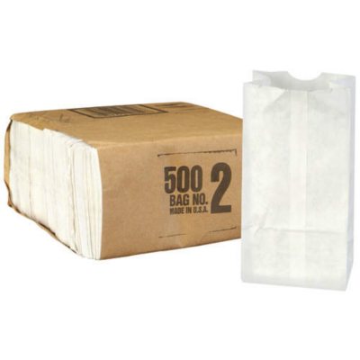 2#White Grocery Bags (500ct) 16002WGB