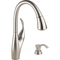 Berkley Single Handle Pull-down Kitchen Faucet with MagnaTite and Soap Dispenser
