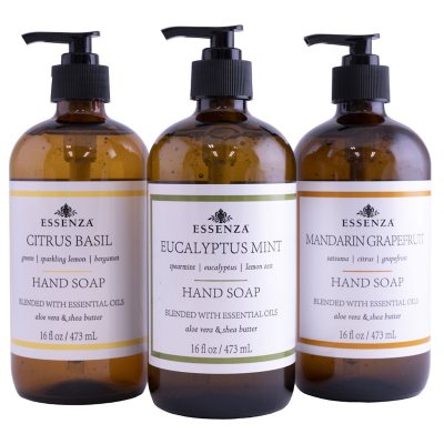 Essenza Hand Soap with Essential Oils (16 fl. oz., 3 pk.) - Sam's Club