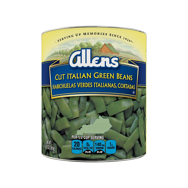 The Allens Cut Italian Green Beans, 104 oz.