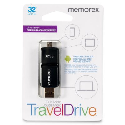 Memorex Dual Micro Travel Drive 32GB - Sam's Club