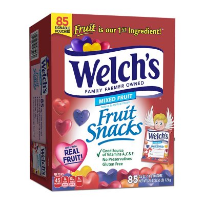 Welch s Valentine s Fruit Snacks 0.5 oz. 85 ct. Sam s Club