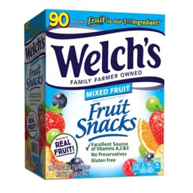 Welch's Mixed Fruit Fruit Snack, 0.8 oz, 90 pk.