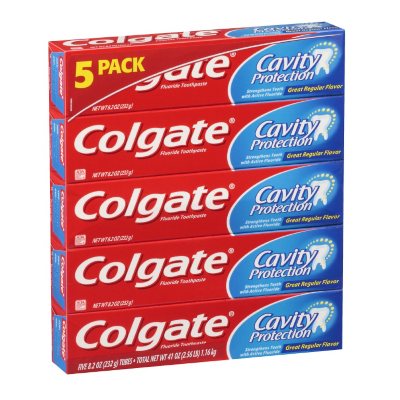 Colgate® Cavity Protection Fluoride Toothpaste 8.2 oz. 5 ct. Sam