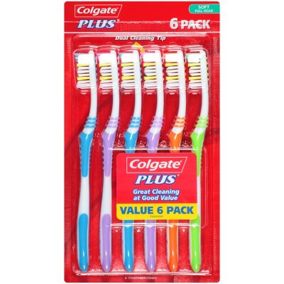Colgate Plus Toothbrushes 6 pk. Sam's Club