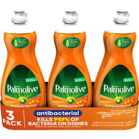 Palmolive Ultra Antibacterial Dishwashing Liquid Dish Soap, Orange (32.5 oz., 3 pk.)