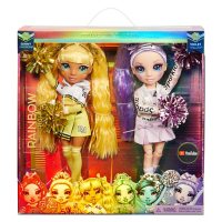 Rainbow High Cheer Dolls 2 Pack - Sunny Madison and Violet Willow
