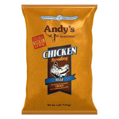 Andy's Seasoning Mild Chicken Breading 5 lb. bag Sam's Club