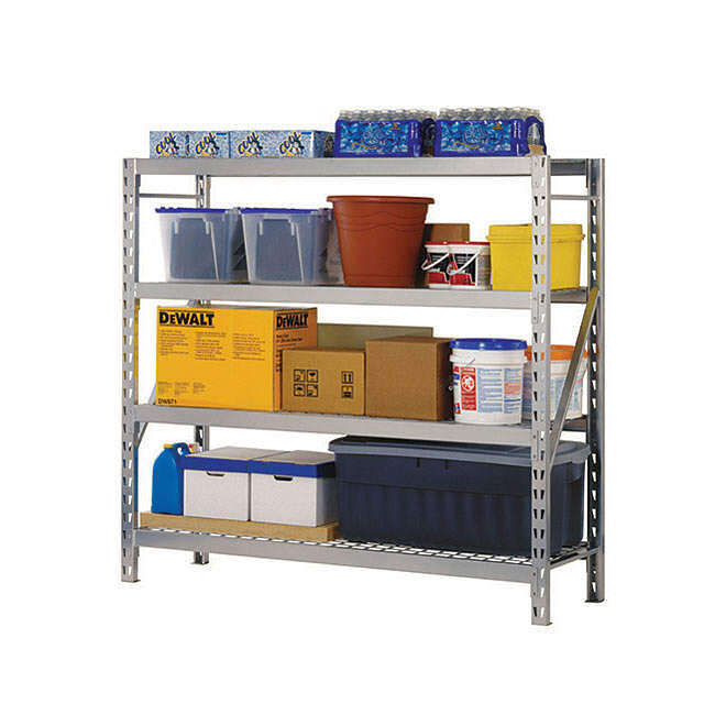 4 Level Storage Rack with Zinc-Plated Wire Decking