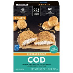 Sea Cuisine Cheddar Biscuit Cod, 1.8 lbs.