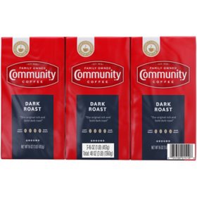 Community Coffee Dark Roast Ground Coffee  (3pk.)