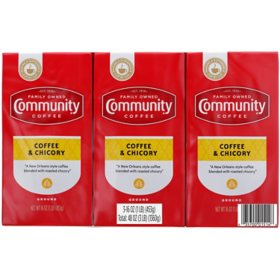 Community Coffee Ground, Coffee & Chicory (3pk.)