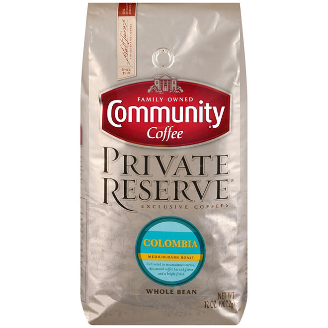 Community Coffee Private Reserve Whole Bean Colombia (32 oz.)