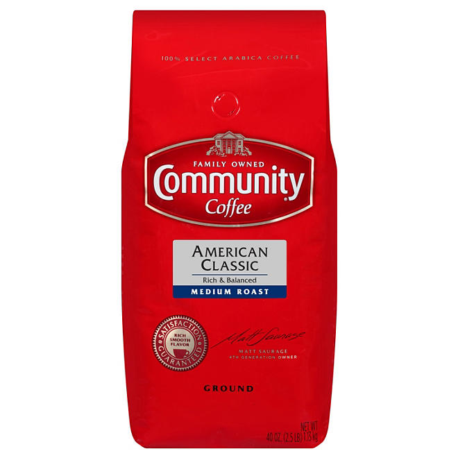 Community Coffee Ground, American Classic (40 oz.)