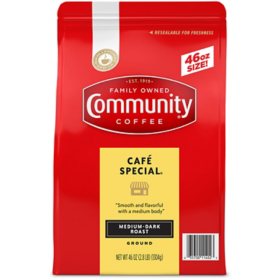 Community Coffee Ground, Cafe Special, 46 oz.