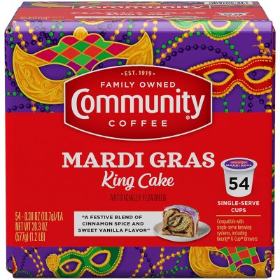 mardi gras coffee cake