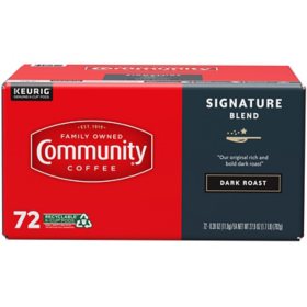 Community Coffee Signature Blend Dark Roast Single Serve, 72 ct.