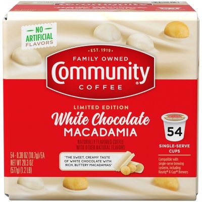 Community Coffee SingleServe Cups, White Chocolate Macadamia (54 ct