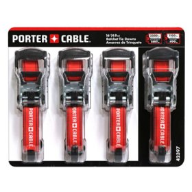 Porter Cable 1.5"X 16' Rachet Tie Down Set (4 pc.)