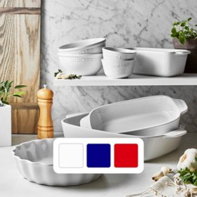 Henckels Ceramics 8-pc Mixed Bakeware & Serving Set, Assorted Colors