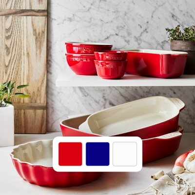 Henckels Ceramics 8-pc Mixed Bakeware & Serving Set (Red)