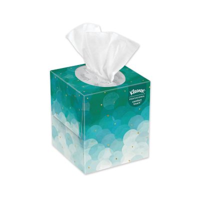 Kleenex White 2-Ply Facial Tissue, Cubed Box (95 tissues/box, 6 boxes ...
