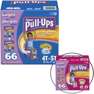 HUGGIES PULL UP PLUS + DIAPERS FOR GIRLS SIZE 4t 5T , 38