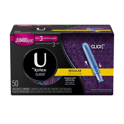 Offline U By Kotex Click Regular Compact Tampons Unscented 50 Ct Sam S Club