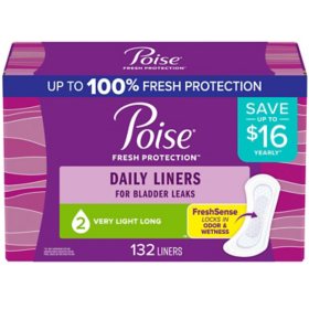 FSA Eligible  Poise Impressa Bladder Supports for Women, Size 1, 8 ct.