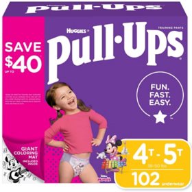 Huggies Pull-Ups Training Pants for Girls, Choose Size