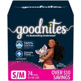 Goodnites Bedtime Underwear for Girls (Choose Your Size)