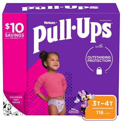 Huggies Pull-Ups Training Pants for Girls (Sizes 2T-6T) - Sam's Club