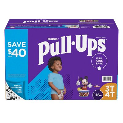 Pull-Ups Training Pants for Boys, Size 3T/4T (116 ct.) - Sam's Club