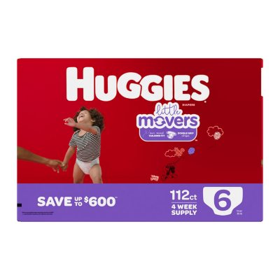 Huggies Little Movers Baby Diapers - Size 6 84 ct