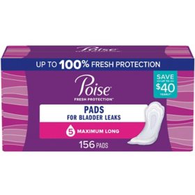 Member's Mark Total Protection Pads for Women, Maximum Long Length (192 ct.)