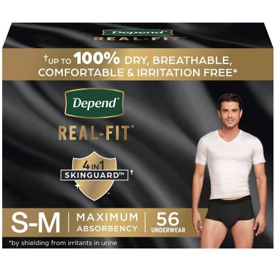 Depend Real Fit Incontinence Underwear for Men, Maximum Absorbency