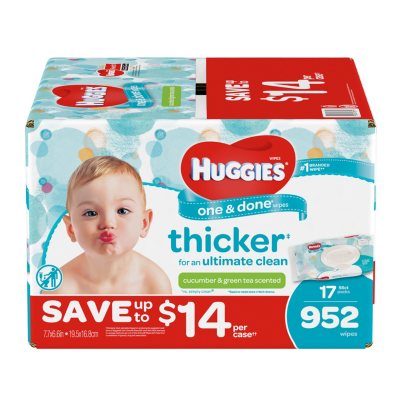 huggies one and done wipes cucumber and green tea
