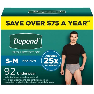 Depend Fresh Protection Adult Incontinence Underwear Maximum