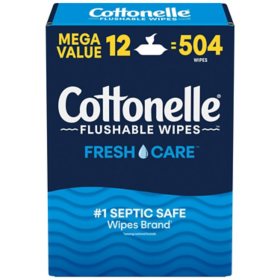 Cottonelle Flushable Wet Wipes, 504 ct.