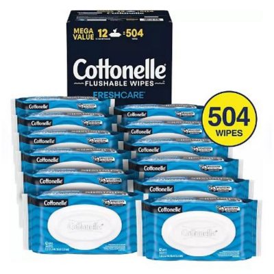 Cottonelle Flushable Wipes 504 ct