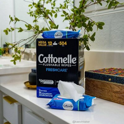 Free Shipping!! 504 ct. Cottonelle Flushable Wipes 