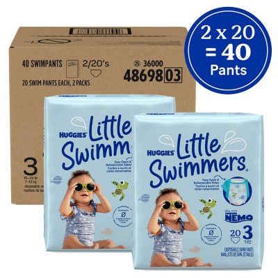 Huggies Little Swimmers Swim Diapers (Sizes: 3-6) - Sam's Club