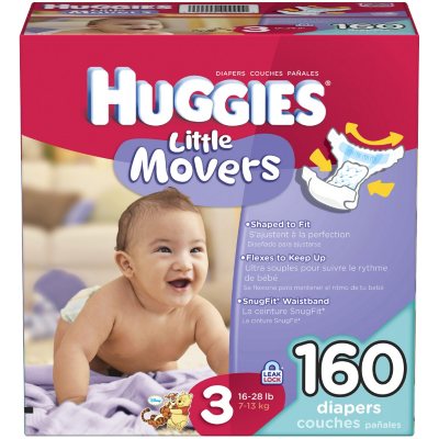 Sam's club huggies cheap diapers size 3