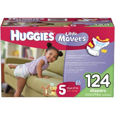Huggies Little Movers Perfect Fitting Diapers (Sizes: 3-7) - Sam's Club