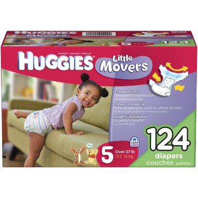  Huggies Pañales tamaño 5, pañales Little Movers para