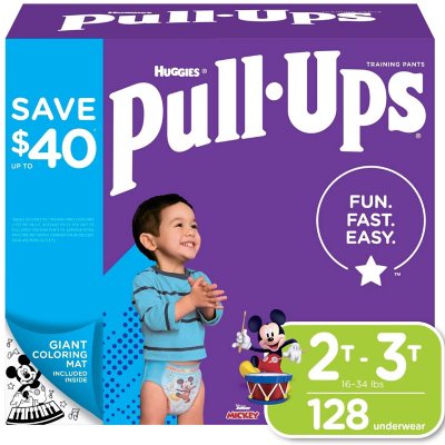 Pull-Ups Girls' Potty Training Pants, 5T-6T (46+ lbs), 80 Count (2 Packs of  40), Packaging May Vary