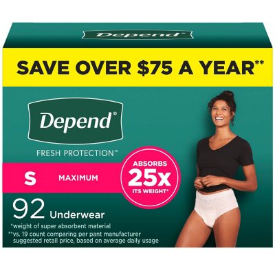 depends disposable panties